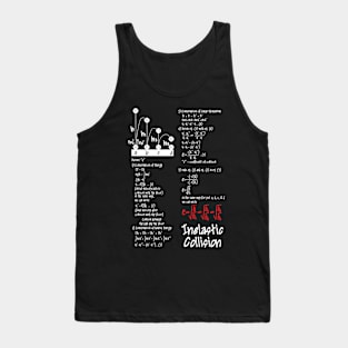 inelastic collision full - dark Tank Top